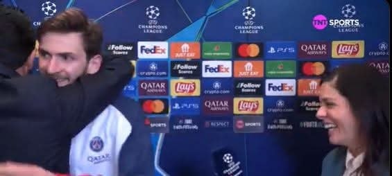 "პსჟ-ს" პრეზიდენტის რეაქცია როდესაც კვარა ინტერვიუს აძლევდა (ვიდეო)